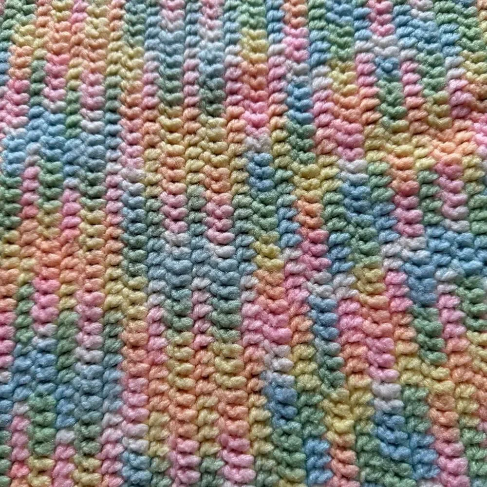 Unbranded blanket unisex OS multicolor handmade crochet variegated pastel lap